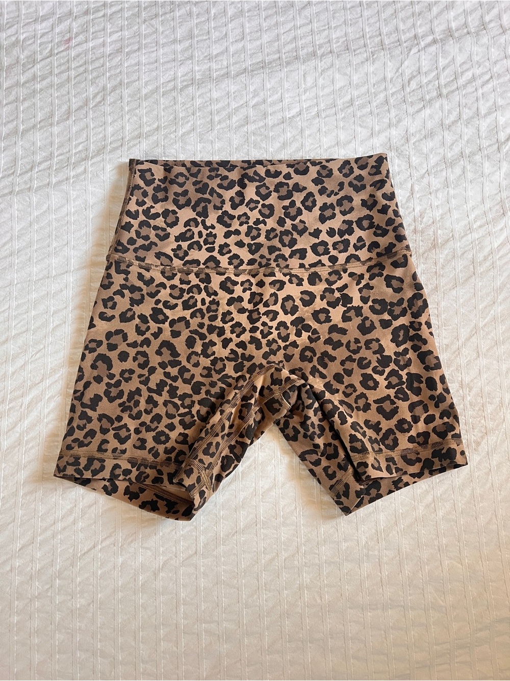 lululemon athletica Leopard Print High-Waist Bike Shorts - align no line